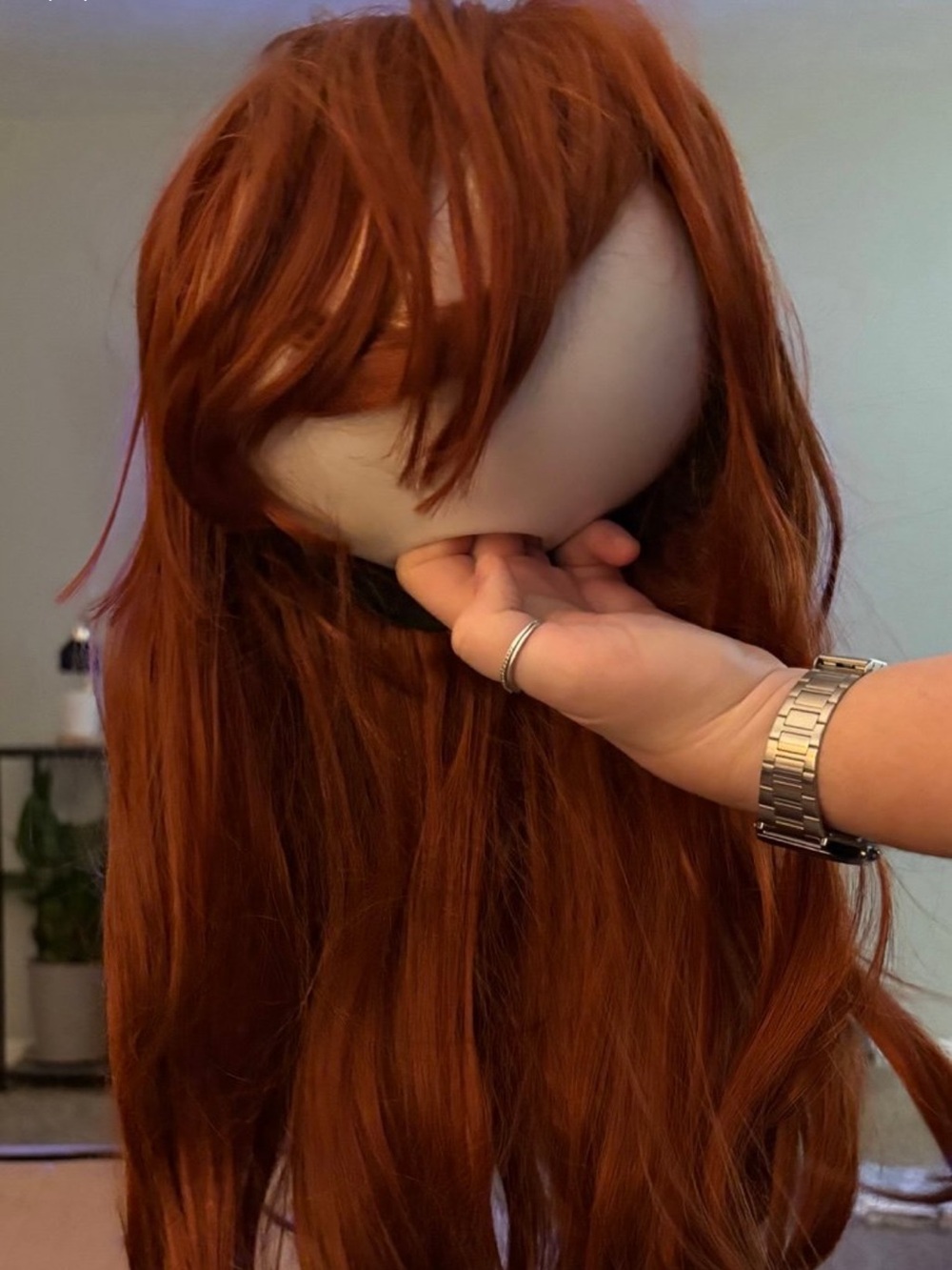 Red Long Wavy Women's Wig - Classic Red Shade